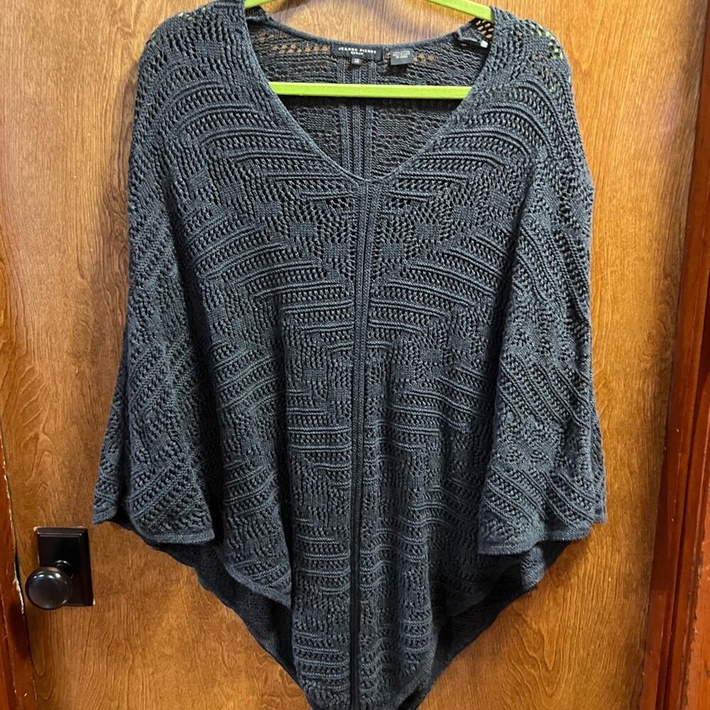 Vintage Jeanne Pierre Knit Poncho Sweater  sz1x